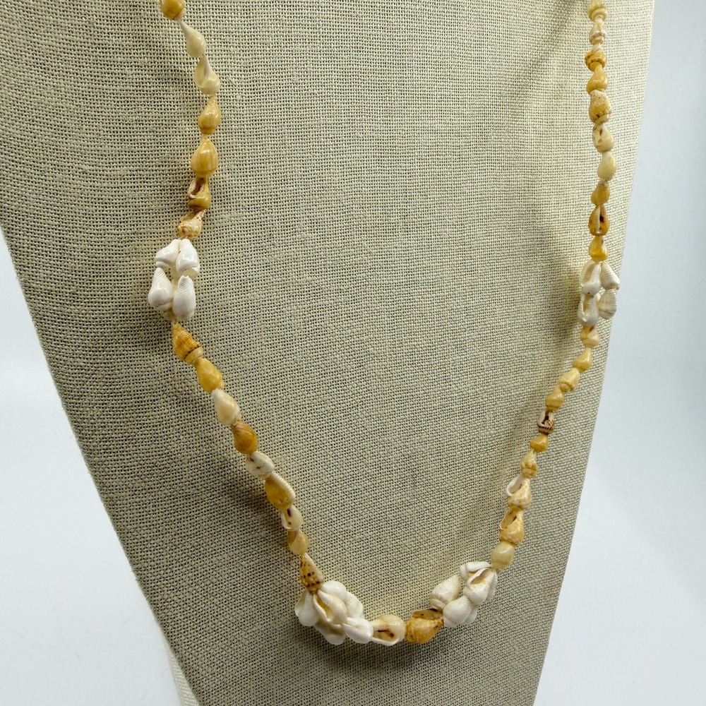 Boho Coastal Seashell Necklace - Summer Beach Festival Jewelry Gift - Picture 3 of 11